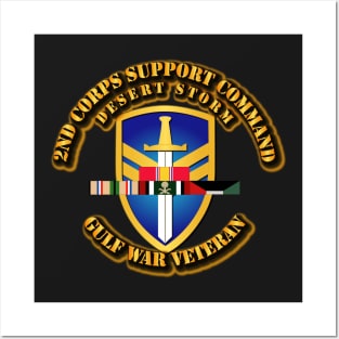 2nd Corps Support Command w DS SVC Ribbons Posters and Art